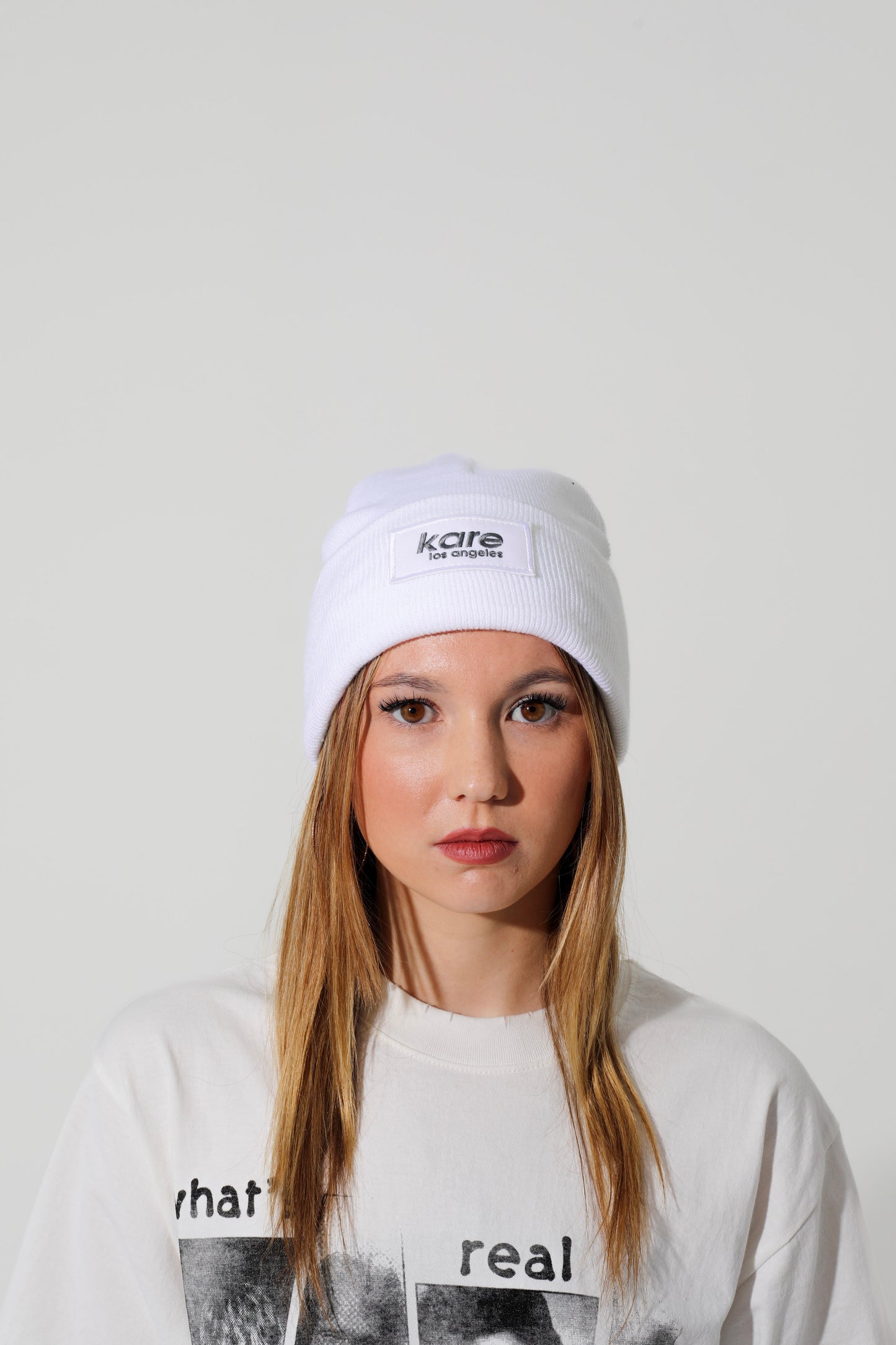 White Snow Beanie