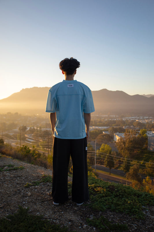 Icy Blue Kare Mesh Jersey