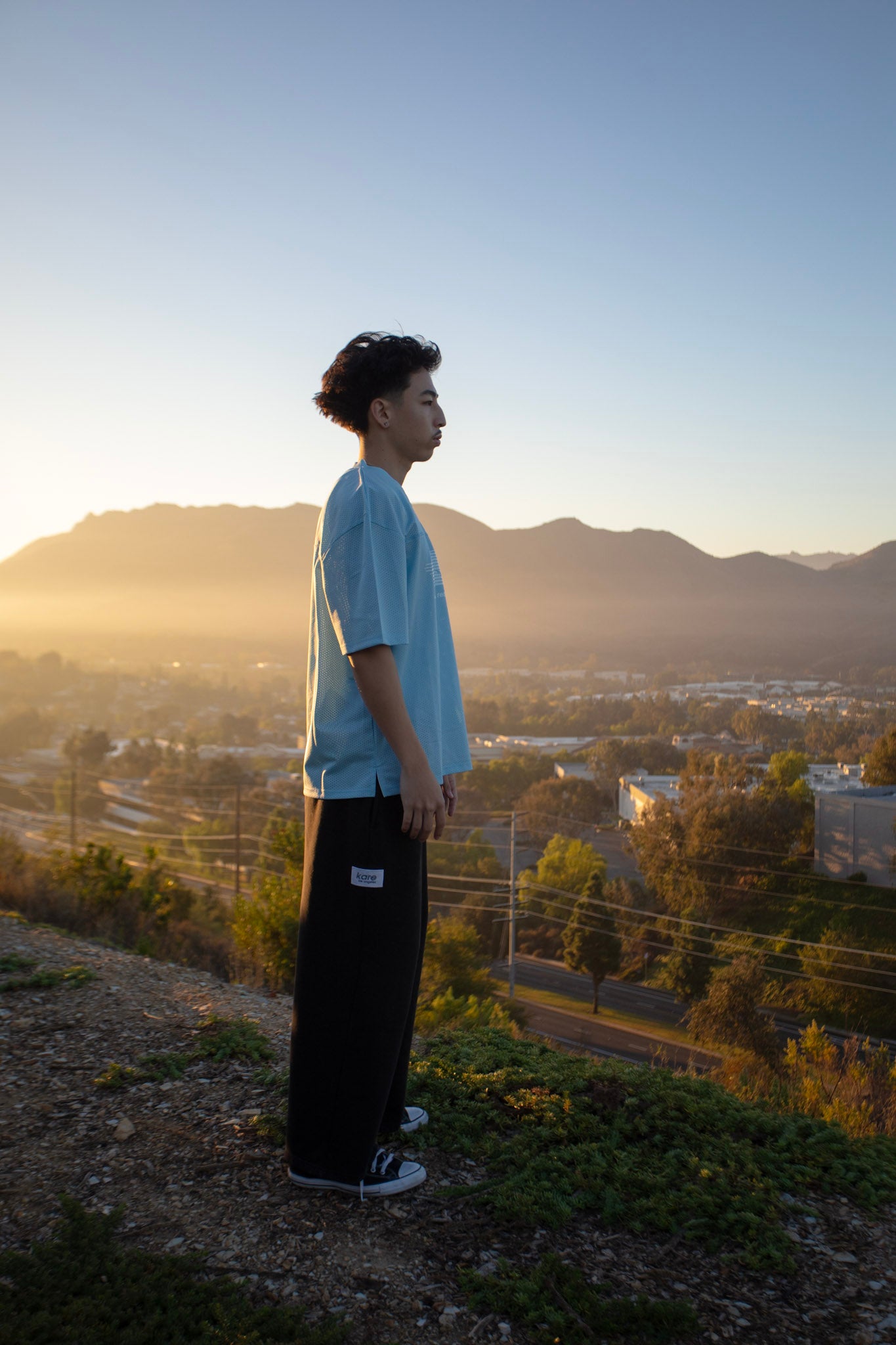 Icy Blue Kare Mesh Jersey